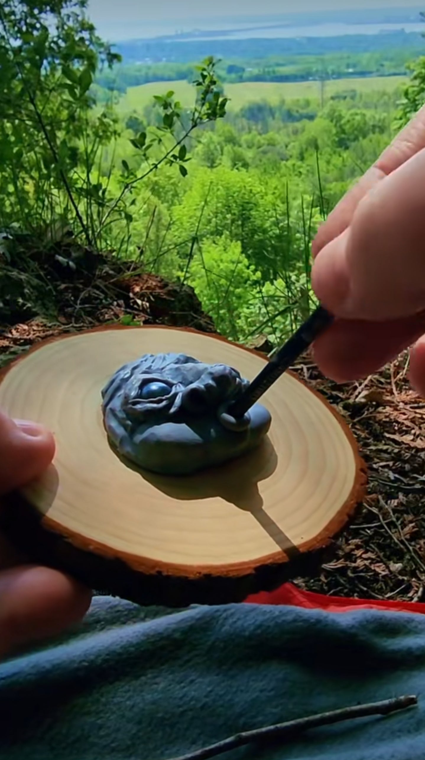 Limestone forest fairy wall hanging