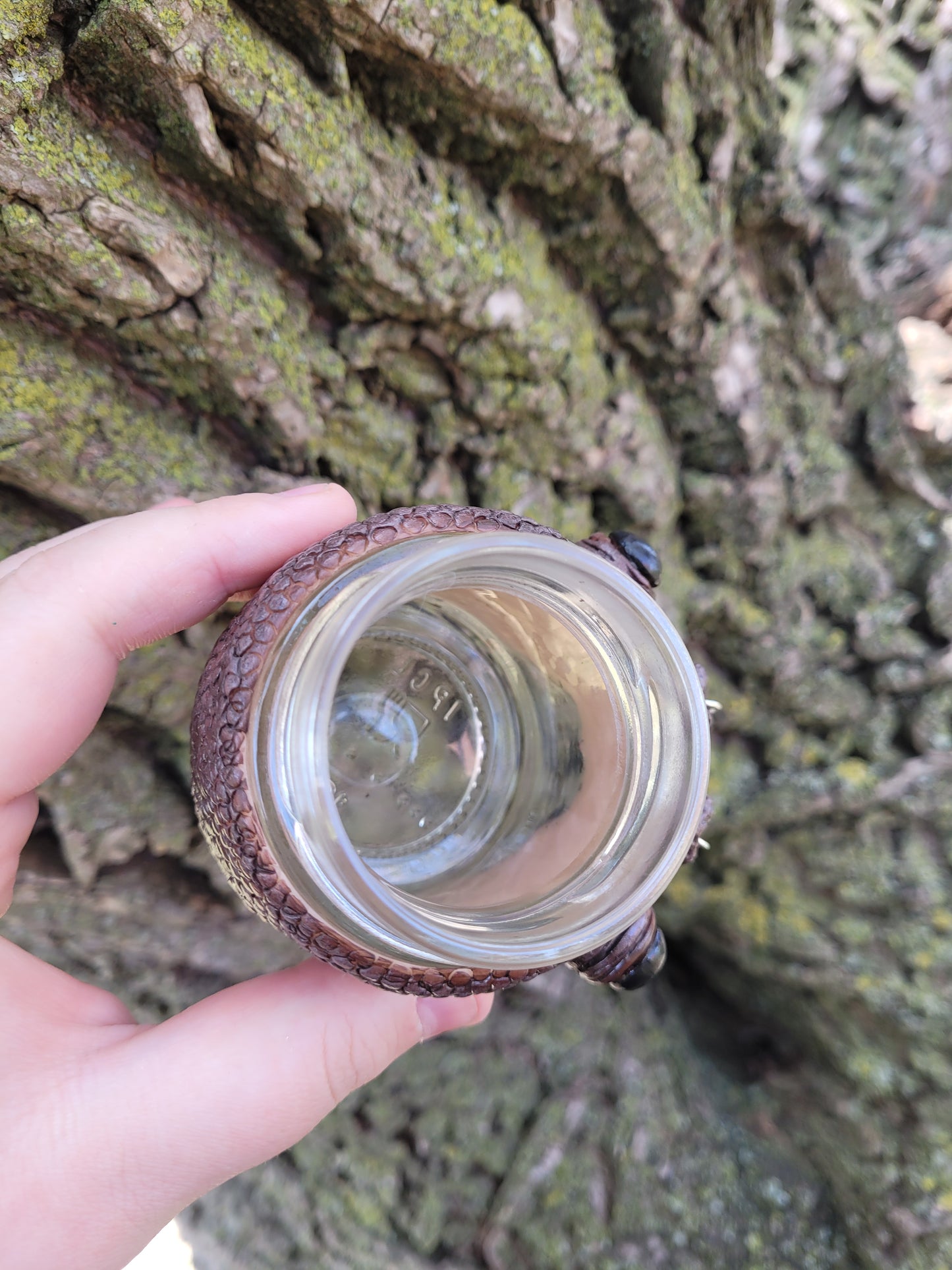 Caonach the moss spirit forest fantasy mushroom stash jar