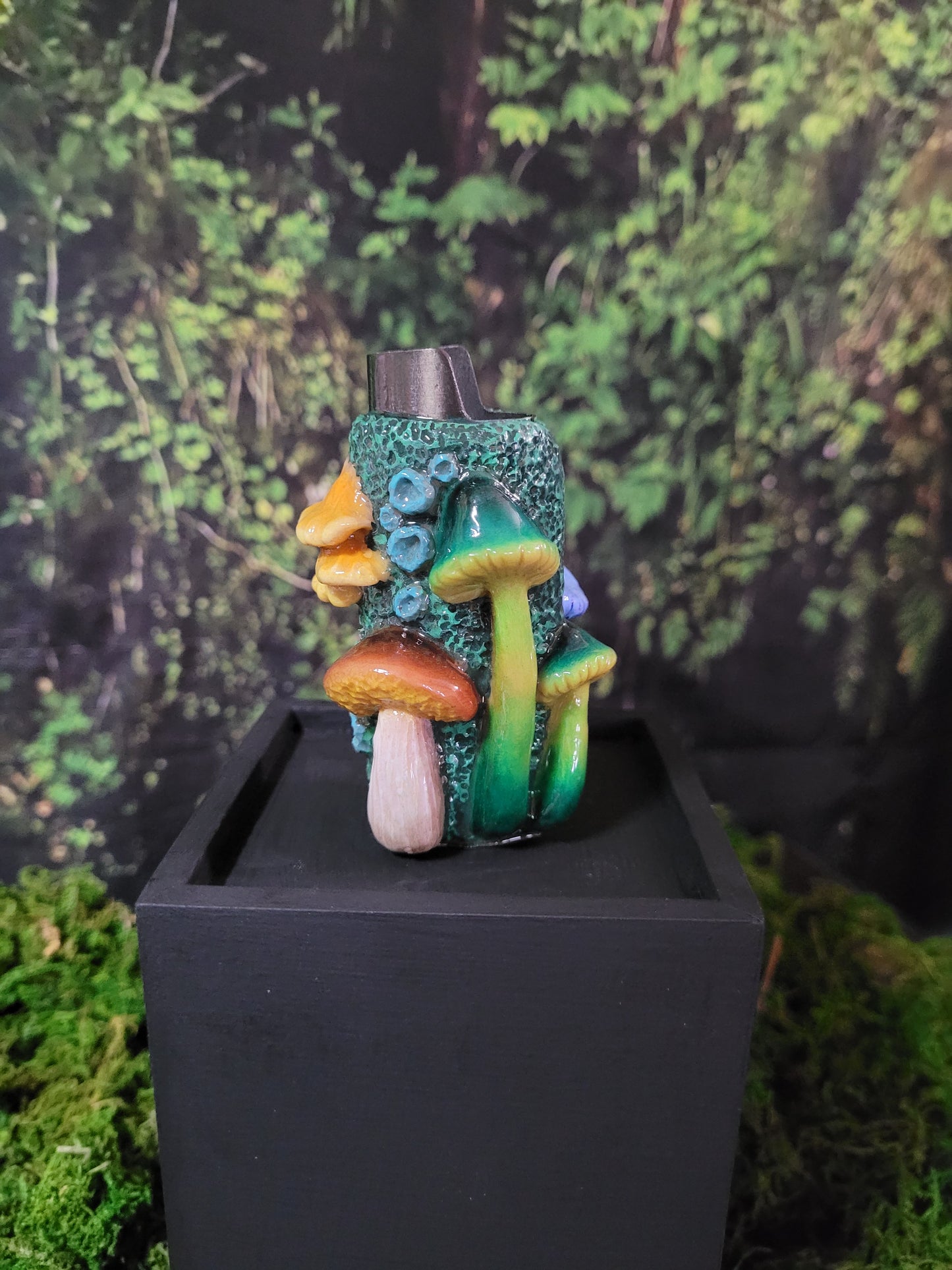 Mushroom forest lighter case