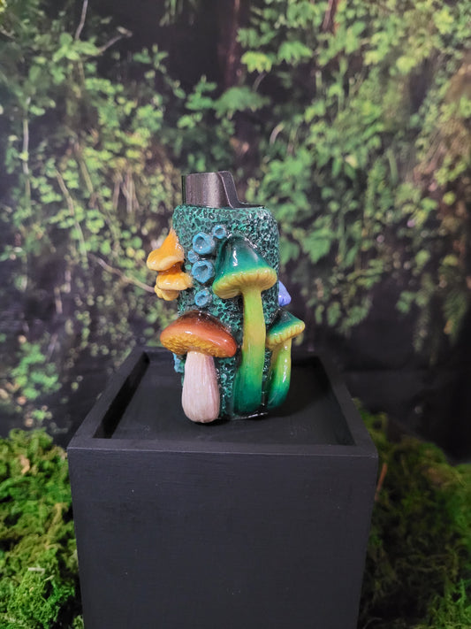 Mushroom forest lighter case