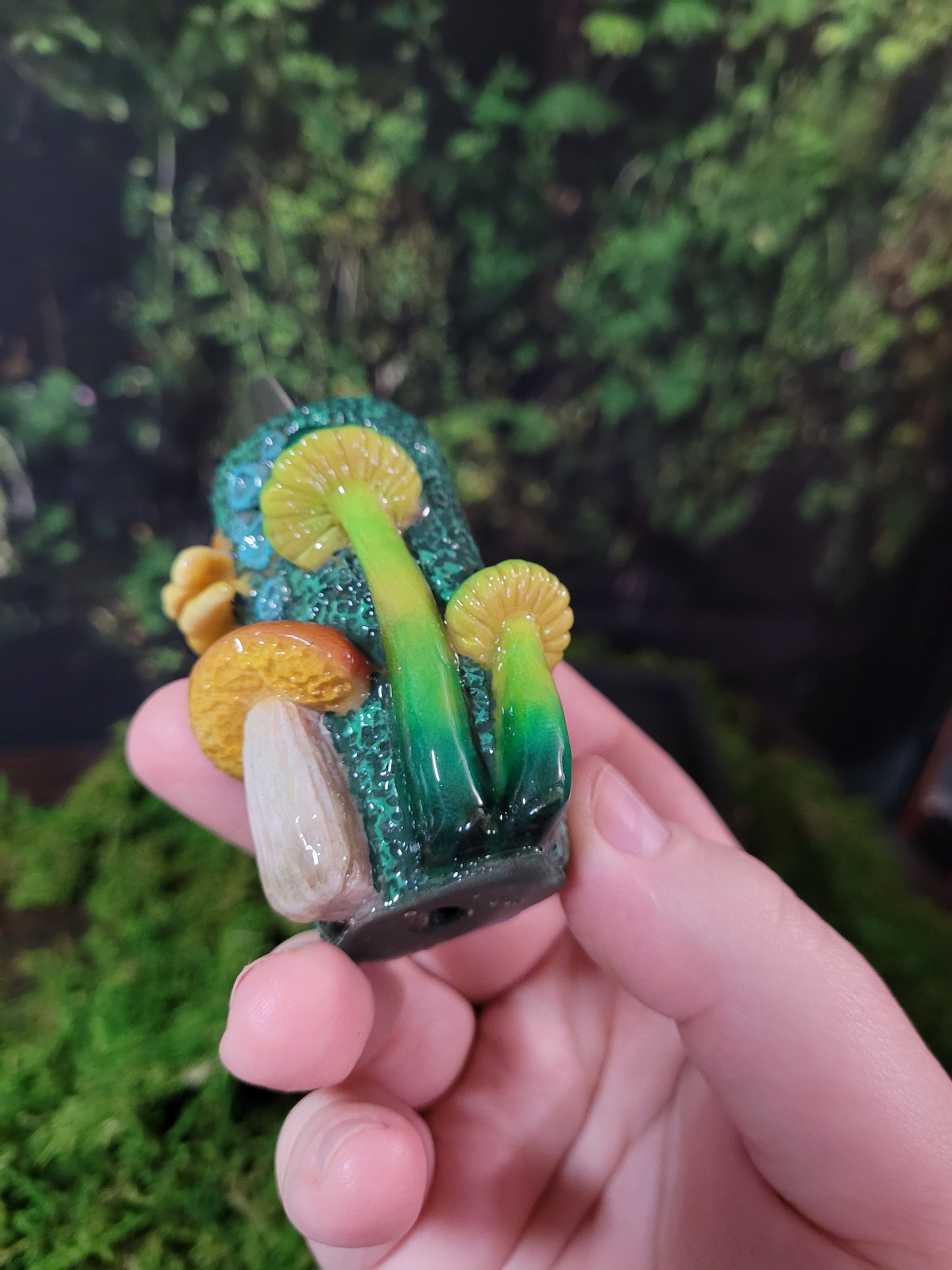 Mushroom forest lighter case