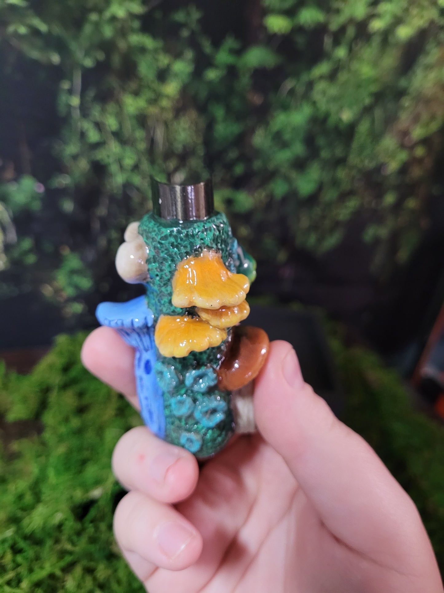 Mushroom forest lighter case