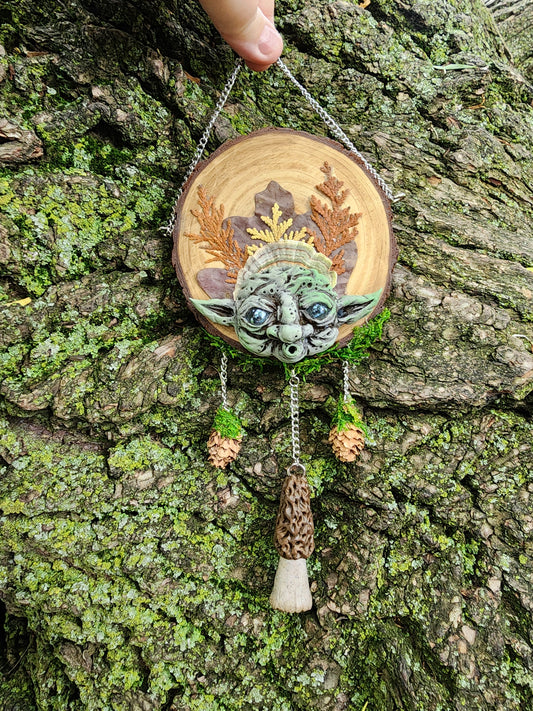 Limestone forest fairy wall hanging