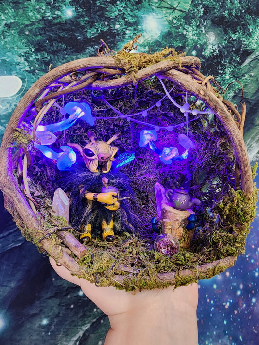 Bumble Fae Glowing Mushie Terrarium