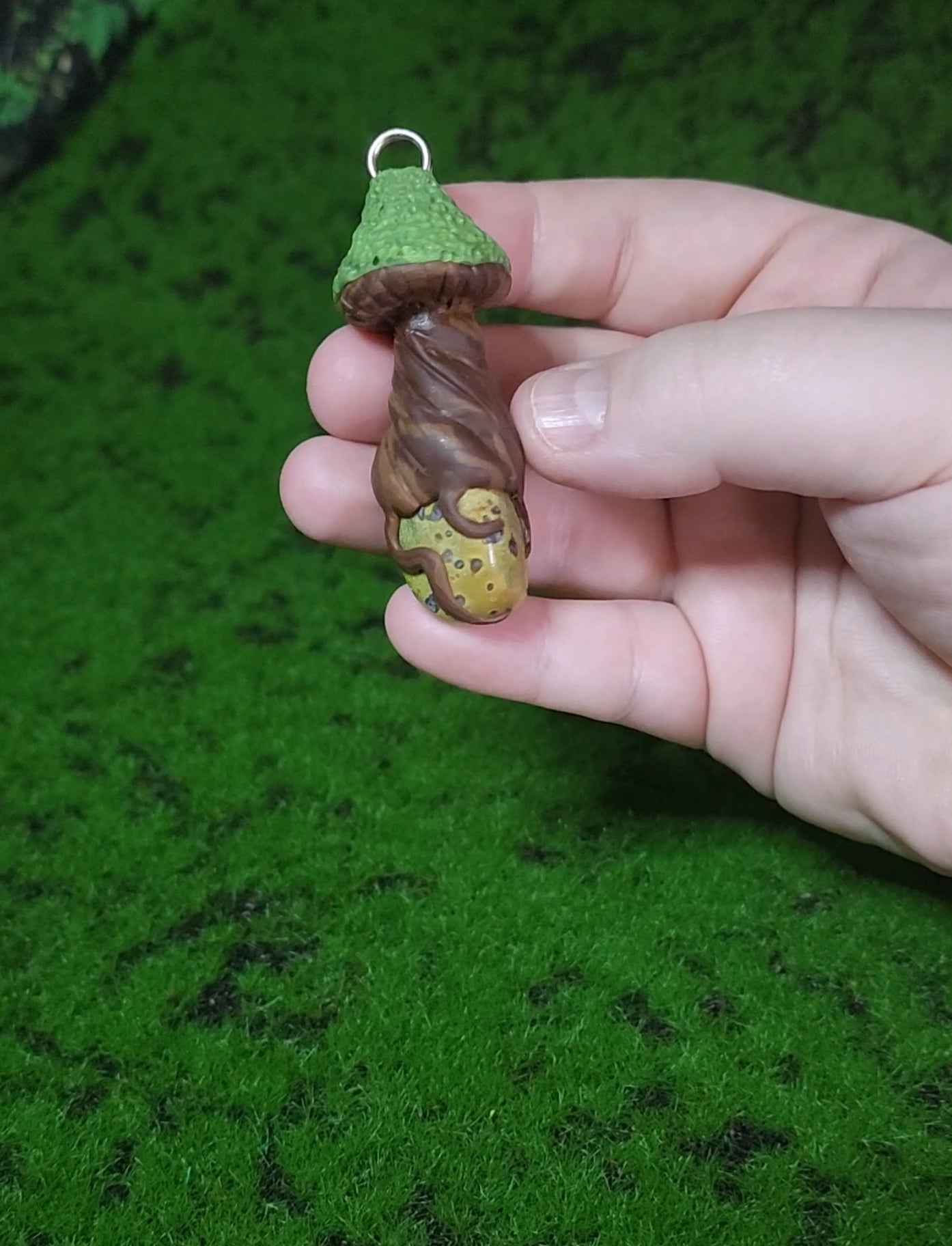 Mystery Mushies Crystal Mushroom charm